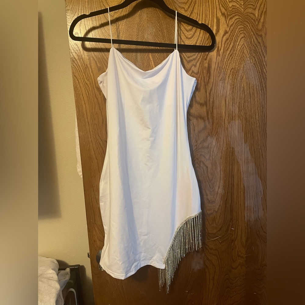 NWT Stretchy Bodycon Cocktail Dress with Diamonds